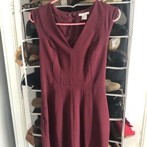 H&M Burgundy Dress